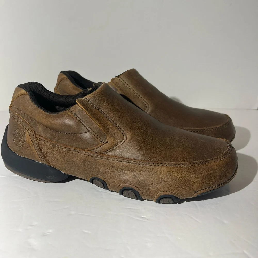 Ropers‎ Brown Leather slip on loafer mules size mens size 8.5